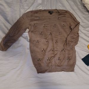 Holiday jeweled sweater